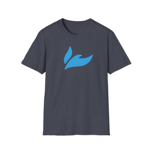 Dove - Light Blue on Heather Navy