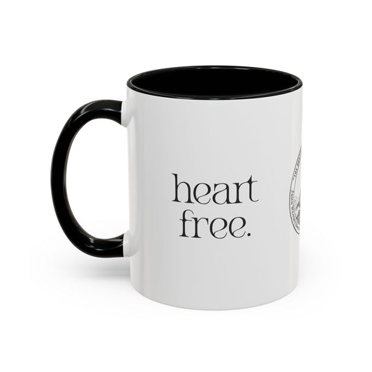 Hearts Free. Chains Broken. Accent Coffee Mug