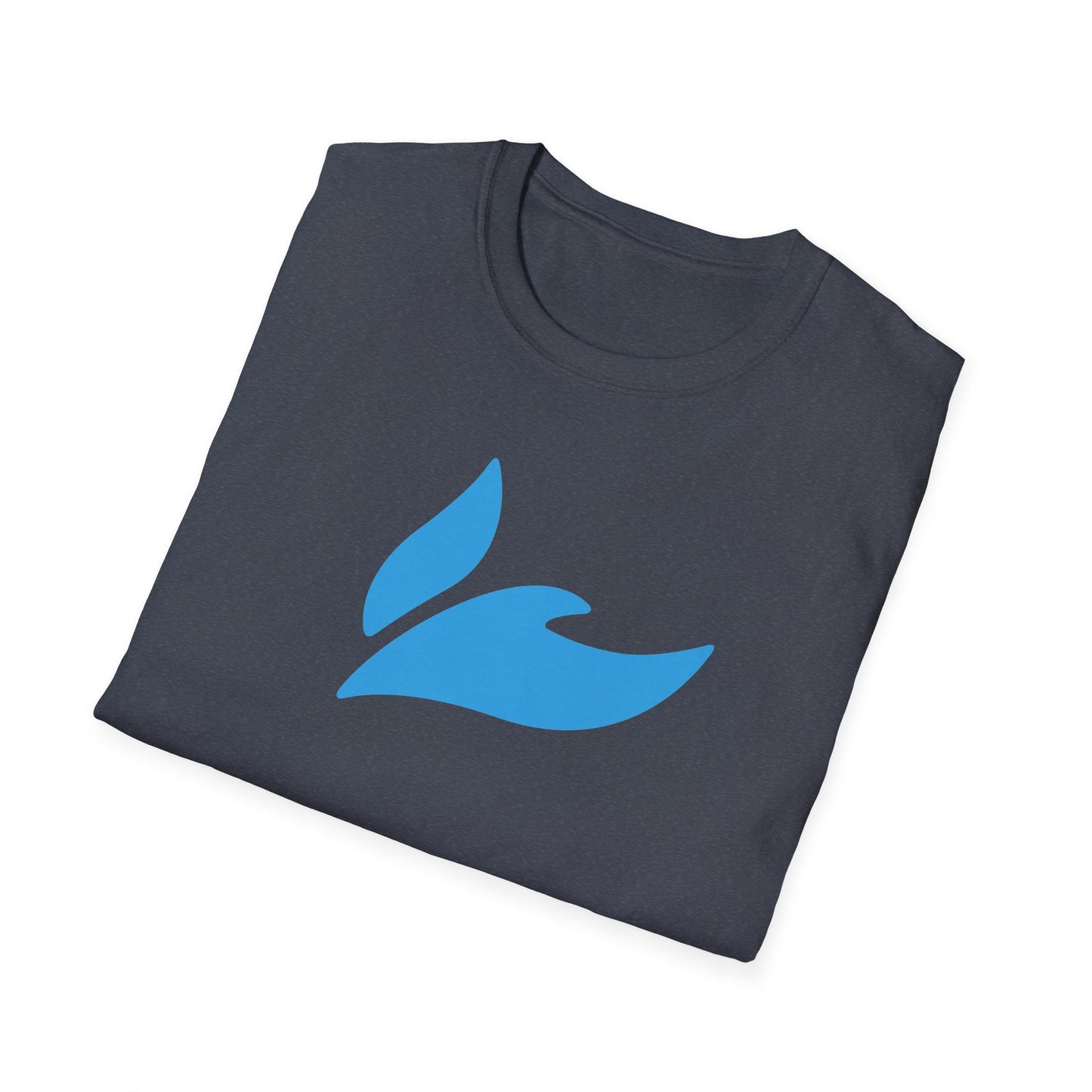 Dove - Light Blue on Heather Navy
