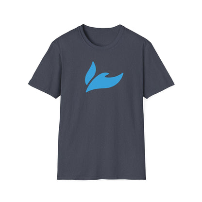 Dove - Light Blue on Heather Navy