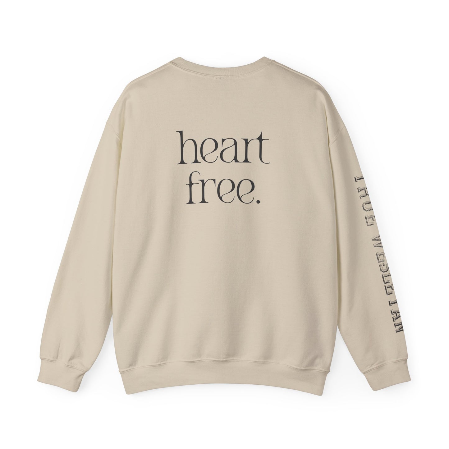 Chains Broken. Heart Free. True Wesleyan. Crewneck Sweatshirt