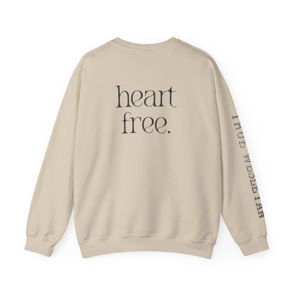 Chains Broken. Heart Free. True Wesleyan. Crewneck Sweatshirt